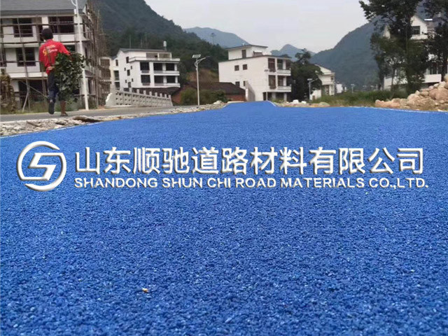 江西生态景区彩色路面施工案例